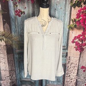 Simply Styled black and cream blouse, size small, good condition